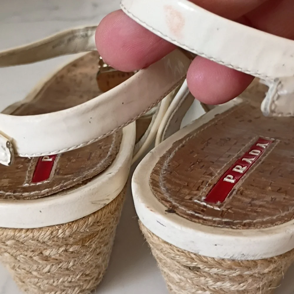 PRADA ESPADRILLES WEDGES SANDALS - Picture 7 of 10